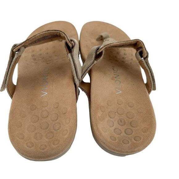 Vionic Sandals Womens Size 6 Wanta T Strap Cream Comfort Slip On Open Toe Shoe - Picture 4 of 9